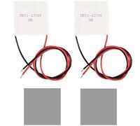 Youmile 2 pz TEC1-12705 Termoelettrico Peltier Cooler 12V 5A 45W Dissipatore di Calore Piastra di Raffreddamento Termoelettrico Modulo 40x40mm con dissipatore di calore In Silicone