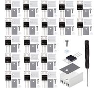 Youmile 20 pz IRF3205 3205 Mosfet Transistor N Canale 110A 55V MOSFET di Potenza TO-220AB con Dissipatore di Calore rondella di Gomma Silicone cacciavite