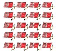 YOUMILE 20 Set TTP223 Modulo di blocco automatico pulsante interruttore tattile capacitivo per Arduino con intestazione a 30 pin Linea Dupont nera, gialla, rossa
