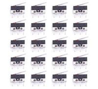 Youmile 20Pack Micro Switch AC 1A 125V 3Pin SPDT NO + NC Leva cerniera Pulsante momentaneo Micro finecorsa per Arduino