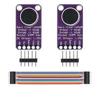 Youmile 2PCS microfono per amplificatore Scheda MAX9814 AGC Modulo microfono Controllo automatico del guadagno per Arduino con filo di salto