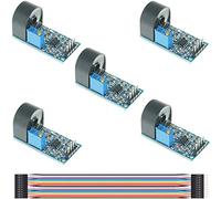 Youmile 5 pezzi Trasformatore di corrente 5A ZMCT103C Sensore CA Modulo trasformatore di corrente monofase Sensore di corrente Uscita attiva CA Precisione integrata con linea Dupont per Arduino