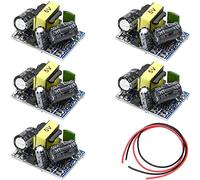 Youmile 5 pz AC-DC 5V 700mA 3.5W Modulo Buck Modulo di Alimentazione Buck Converter Step Down con cavo rosso e nero