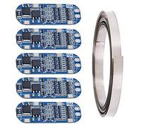 Youmile 5PCS 3S 10A 11.1V/12V/12.6V Scheda di protezione della batteria al litio 18650 Modulo caricatore BMS Scheda di protezione PCB per cella di batteria agli ioni di litio con striscia di nichel