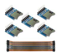 Youmile Confezione da 5 moduli per scheda micro SD TF con scheda di memoria Micro SD scheda di espansione mini micro SD TF con pin per Arduino ARM AVR con cavo Dupont