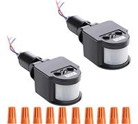 Youmile DC 12 V Automatico Sensore di Movimento a Infrarossi PIR Sensore di Movimento Interruttore Rilevatore con Tappo Manopola per Luce di Inondazione LED
