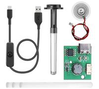 Youmile Kit di nebulizzazione dell'umidificatore, singolo ugello, nessun interruttore, nessun modulo di sostituzione del nebulizzatore fai da te, con cavo Usb con pulsante di accensione/spegnimento,