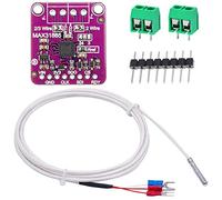 Youmile MAX31865 PT100 / PT1000 RTD Scheda amplificatore sensore di temperatura termocoppia Modulo rilevatore di temperatura 3,3 / 5V per Arduino con sonda sensore RTD da -50 a 200 ℃ 0,5 m / 1,6 piedi