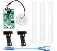 Youmile Micro USB Modulo Umidificatore, 20 mm 5V Circuito Modulo di atomizzazione Atomizzatore ad ultrasuoni Mist Maker Driver, con staffa cavo Micro USB 10 mm cotton swab