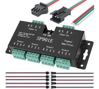 Youmile SP901E Striscia LED Amplificatore Segnale Pixel Dati Ripetitore SPI Controller Striscia luminosa RGB indirizzabile 5 V-24 V con connettore SM 2.54 3 pin maschio e femmina