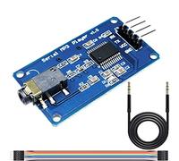 Youmile YX5300 Controllo UART Seriale Modulo Lettore Musicale MP3 Supporto MP3/WAV Scheda Micro SD/SDHC con Cavo DuPont Linea Audio per Arduino/AVR/ARM/PIC