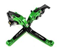 YOUMOTECH Per Kawasaki Z800/E Versione 2013 2014 2013-2016 Pieghevole Allungabile Regolabile CNC Alluminio Freni Frizione Leve Z 800 Leva Freno A Mano (Verde Nero)