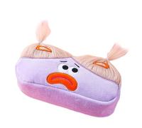 YOUNAFEN Astuccio per matite in peluche a forma di cartone animato, grande capacità, con cerniera, astuccio in peluche per ragazzo, ragazza, studente