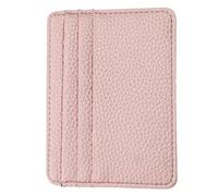 YOUNAFEN Elegante e grande porta carte di credito sottile portafoglio portamonete perfetto per il lavoro e l'uso quotidiano, Rosa, 10.5*8*0.5cm