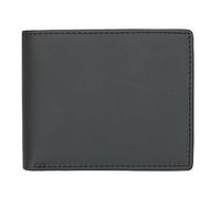 YOUNAFEN Elegante e sottile portafoglio corto da uomo porta carte di credito blocco portafogli bifold stile semplice portamonete regalo aziendale, 239 nero, as pics show