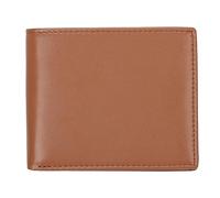 YOUNAFEN Elegante e sottile portafoglio corto da uomo porta carte di credito blocco portafogli bifold stile semplice portamonete regalo aziendale, Marrone, as pics show