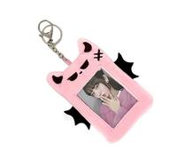 YOUNAFEN Elegante porta foto a forma di pipistrello diavolo peluche portachiavi porta carte per studenti e impiegati