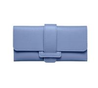 YOUNAFEN Elegante portafoglio lungo da donna con più scomparti per carte di credito e chiusura a cerniera, perfetto per il lavoro e l'uso quotidiano, Cielo blu, 18.5*2*9.5cm