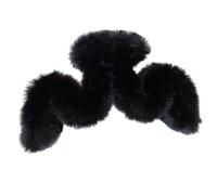 YOUNAFEN Fermaglio per capelli in peluche ondulato, clip per capelli a banana, antiscivolo, per ragazze e ragazze