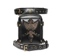 YOUNAFEN Marsupio gotico Marsupio in pelle Steampunk Borsa da gamba Crossbody Borse a tracolla