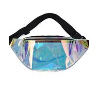 YOUNAFEN Marsupio olografico Traslucido Marsupio Marsupio Da Viaggio Spiaggia Donne Cintura Marsupio Hip Pouch Soldi Porta
