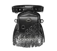 YOUNAFEN Marsupio Steampunk Marsupio Gotico in Pelle Borsa a Tracolla