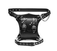YOUNAFEN Marsupio Steampunk Marsupio Moda Gotico In Pelle Borsa A Tracolla