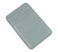 YOUNAFEN Porta carte di credito in pelle PU Lychee Texture Card Holder Pocket Card Wallet Multi-Slot Cash Wallet per donne uomini, Azzurro chiaro, 7*10.5*0.5cm