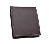 YOUNAFEN Porta carte di credito per gli uomini porta contanti borsa da lavoro Bifold Multi Slot Fashion Card Case Breve Tipo Portafoglio, Caffè, 11.8*9.7*2cm