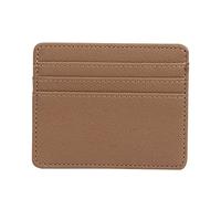 YOUNAFEN Porta carte di credito portafoglio RFID blocco carte di credito aziendali titolari di denaro per custodia in pelle PU borsa per donne uomini, Marrone, 10x8cm