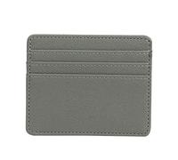 YOUNAFEN Porta carte di credito portafoglio RFID blocco carte di credito aziendali titolari di denaro per custodia in pelle PU borsa per donne uomini, Grigio, 10x8cm