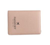 YOUNAFEN Porta carte d'identità e passaporto, alla moda, in pelle PU, per uomini e donne, Rosa, 11*2*15cm