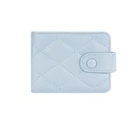 YOUNAFEN Portafoglio corto da donna in pelle PU porta rossetto porta carte di credito portamonete moda regalo aziendale portafoglio solido per ragazze, Blu, as pics show