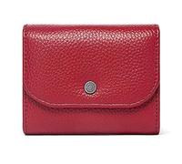 YOUNAFEN Portafoglio in pelle da donna casual semplice femminile corto piccolo portafogli portamonete porta carte da uomo borsa per soldi con tasca con cerniera, Rosso, as pics show