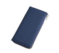 YOUNAFEN Portafoglio lungo da donna portafoglio in pelle palmare portafoglio contanti borsa porta carte tasca con cerniera scomparti multipli, Blu, as pics show