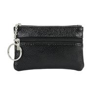 YOUNAFEN Portamonete ultra-sottile con scomparti multipli per carte di credito e carte di credito da donna, portafoglio portatile, nero, 12*8cm
