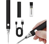 YOUNEEDFUL Kit bruciatore di filo ricaricabile, strumento per bruciare fili per lavoro a maglia e perline, per artigianato in pelle, cucito, tessitura e stringatura, perline, tavola di legno