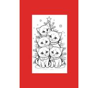 Young Child Christmas Kitten Coloring Book