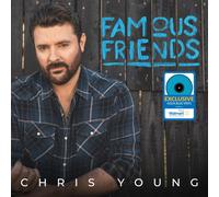 YOUNG,CHRIS FAMOUS FRIENDS (AQU) (BLUE) (COLV) VINYL LP NUOVO