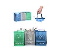 YOUNG DA Sacchetti riutilizzabili per pattumiere per la cucina di casa, giardino, organizer per la raccolta differenziata dei rifiuti riciclabili Contenitore per scomparti impermeabile (3 pezzi)