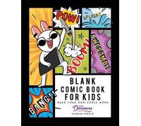Young Dreamers Press Blank Comic Book for Kids (Tascabile) Blank Story Books