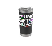 Young Gifted & Black Juneteenth Freedom Gioventù Bambino Ragazzi Ragazze Bicchiere termico in acciaio inox doppia parete