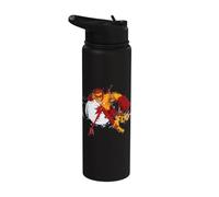 Young Justice Splatter Art Kid Flash Logo Stainless Steel Insulated Water Bottle