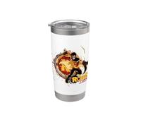 Young Justice Splatter Art Robin With Logo Bicchiere termico in acciaio inox doppia parete