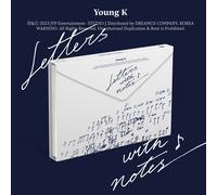 Young K 1° album completo lettere con note CD+P.Book+P.Card+Puzzle+Sticker+Re...