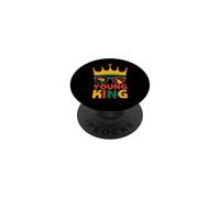 Young King African American Black History Juneteenth PopSockets PopGrip Adesivo