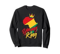 Young King - Black History Month African Roots Melanin Pride Felpa