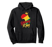 Young King - Black History Month African Roots Melanin Pride Felpa con Cappuccio