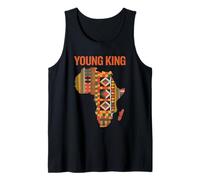 Young King Mappa Africa Motivo Kente Afrocentrico Black Canotta