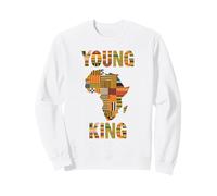 Young King Mappa Africa Pattern Kente Orgoglio Afro Heritage Felpa